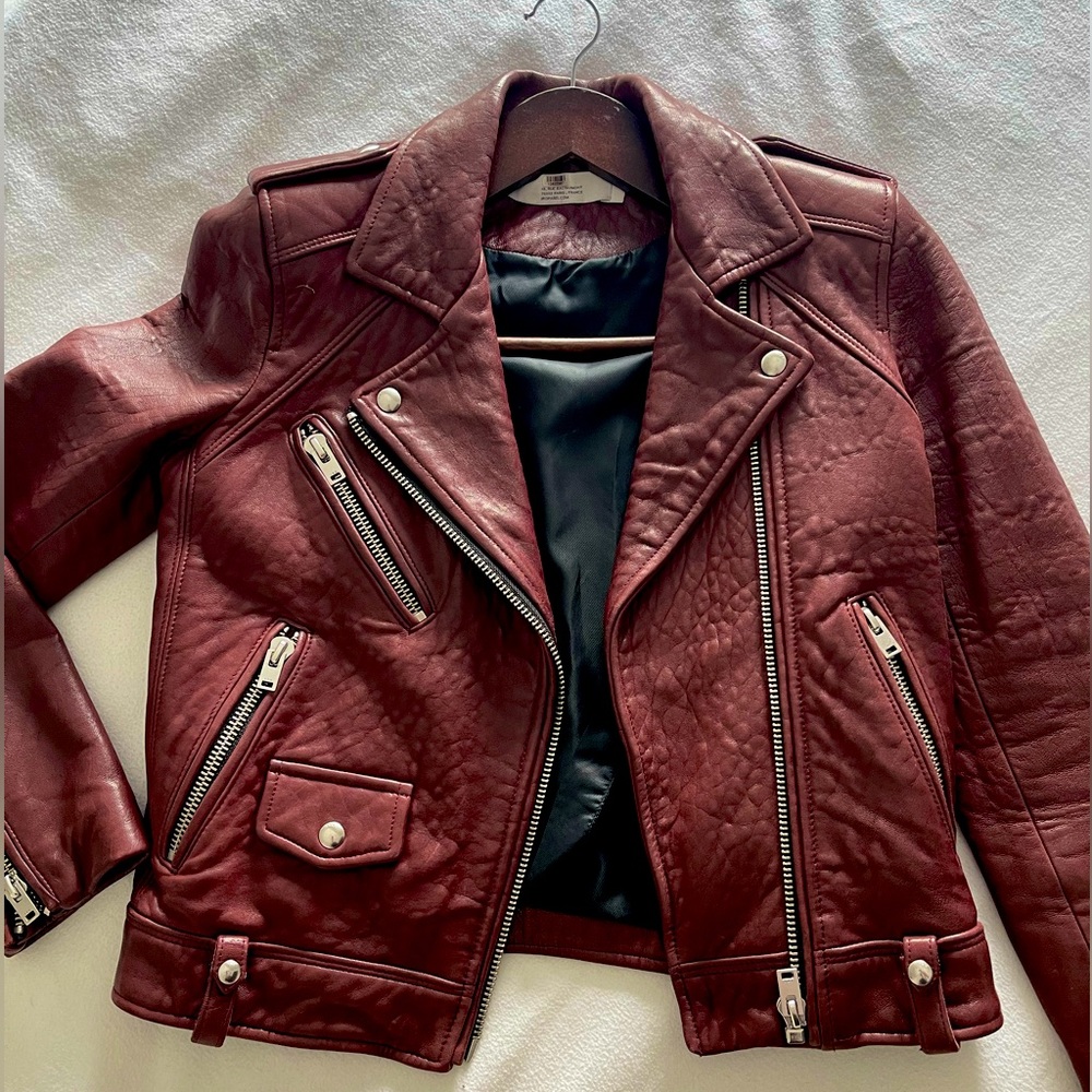 IRO Ashville lamb leather jacket XS